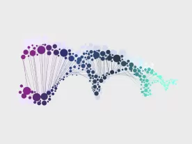 A DNA helix.