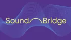 A digital-looking soundwave pattern underlying the text 'Sound Bridge'.